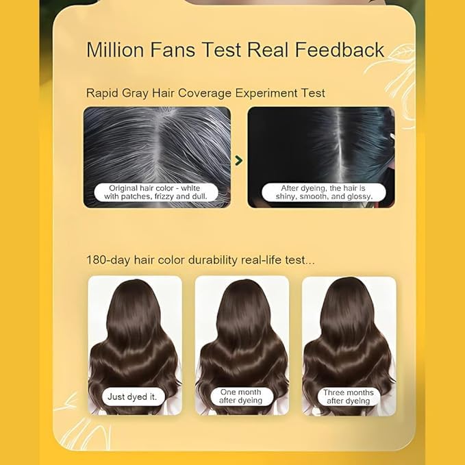 ✨Japanese Long-Lasting Natural Hair Dye Shampoo (Pack of 2)✨